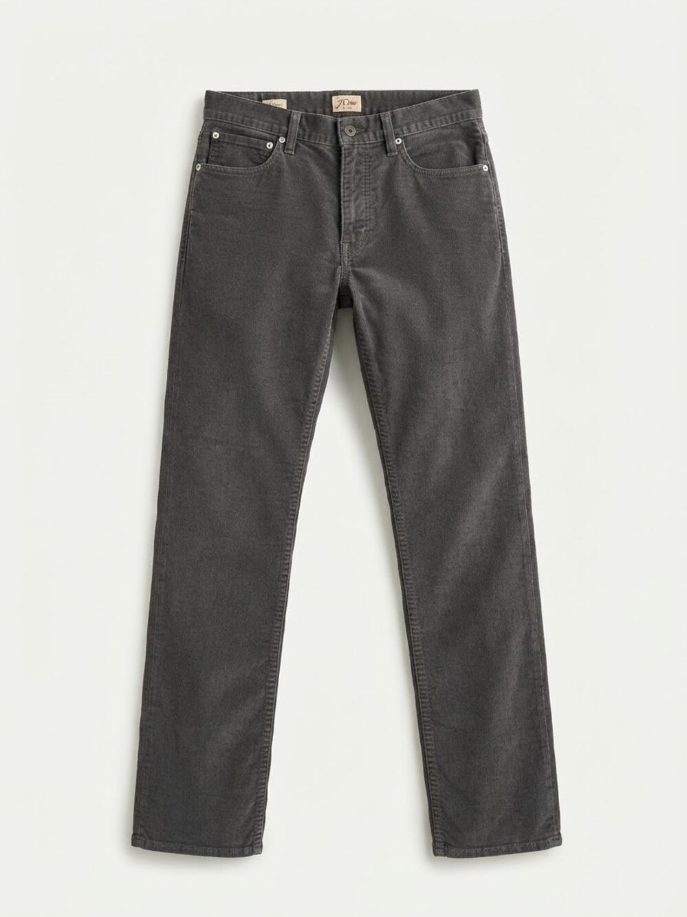 J.Crew 1040 Charcoal Grey Corduroy Pants Slim Straight Fit W29 L32 Autumn Office